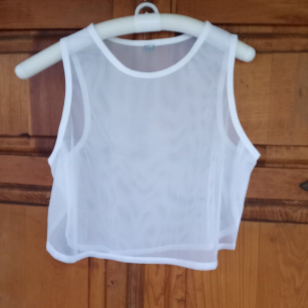 Nike tank top with mesh overshirt NWOT - Picture 5 of 12